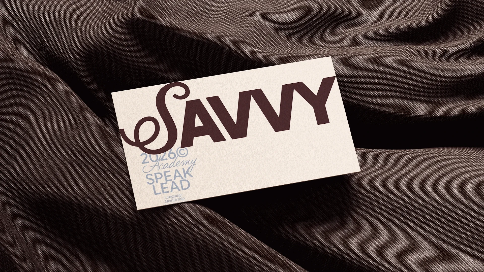 Savvy Academy brand application